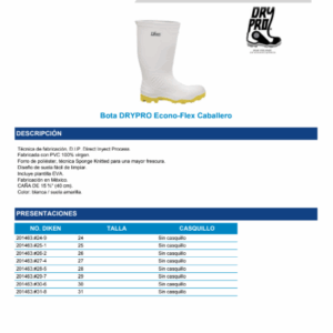 BOTA DY PRO ECONOFLEX   CABALLERO S/ CASQUILLO