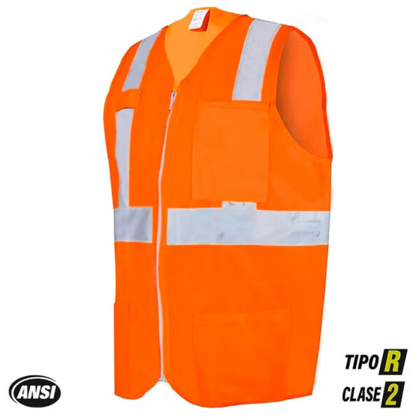 CHALECO ALTA VISIBILIDAD ANSI TIPO R CLAEE4 2
