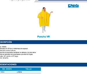 PONCHO SIN MANGAS