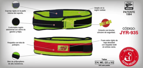 SOPORTE SACROLUMBAR RÍGIDO HIGH VISIBILITY  DFE 5 " - Imagen 2