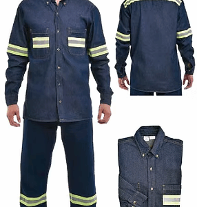 CAMISA CASUAL CON REFLEJANTE PARA HOMBRE