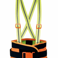 FAJA CON SOPORTE SACROLUMBAR DE MALLA ELÁSTICA CON TIRANTES  HIGH VISIBILITY  REFL