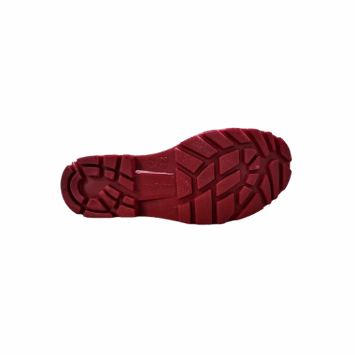 BOTA DE HULE BLANCA CON SUELA ROJA  MODELO LASER PREMIUM - Imagen 2