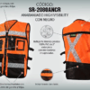 CHALECO RESCATISTA AMARILLO / NARANJA / VERDE HIGH VISIBILITY CERRADO - Imagen 4