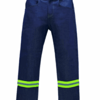 PANTALON DE MEZCLILLA CON REFLEJANTE TEXTIL