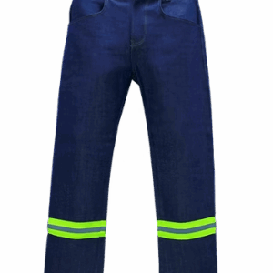 PANTALON DE MEZCLILLA CON REFLEJANTE TEXTIL