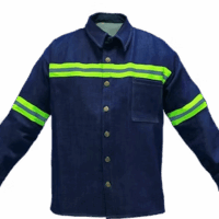 CAMISA MEZCLILLA CON REFLEJANTE TEXTIL
