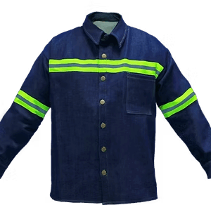 CAMISA MEZCLILLA CON REFLEJANTE TEXTIL